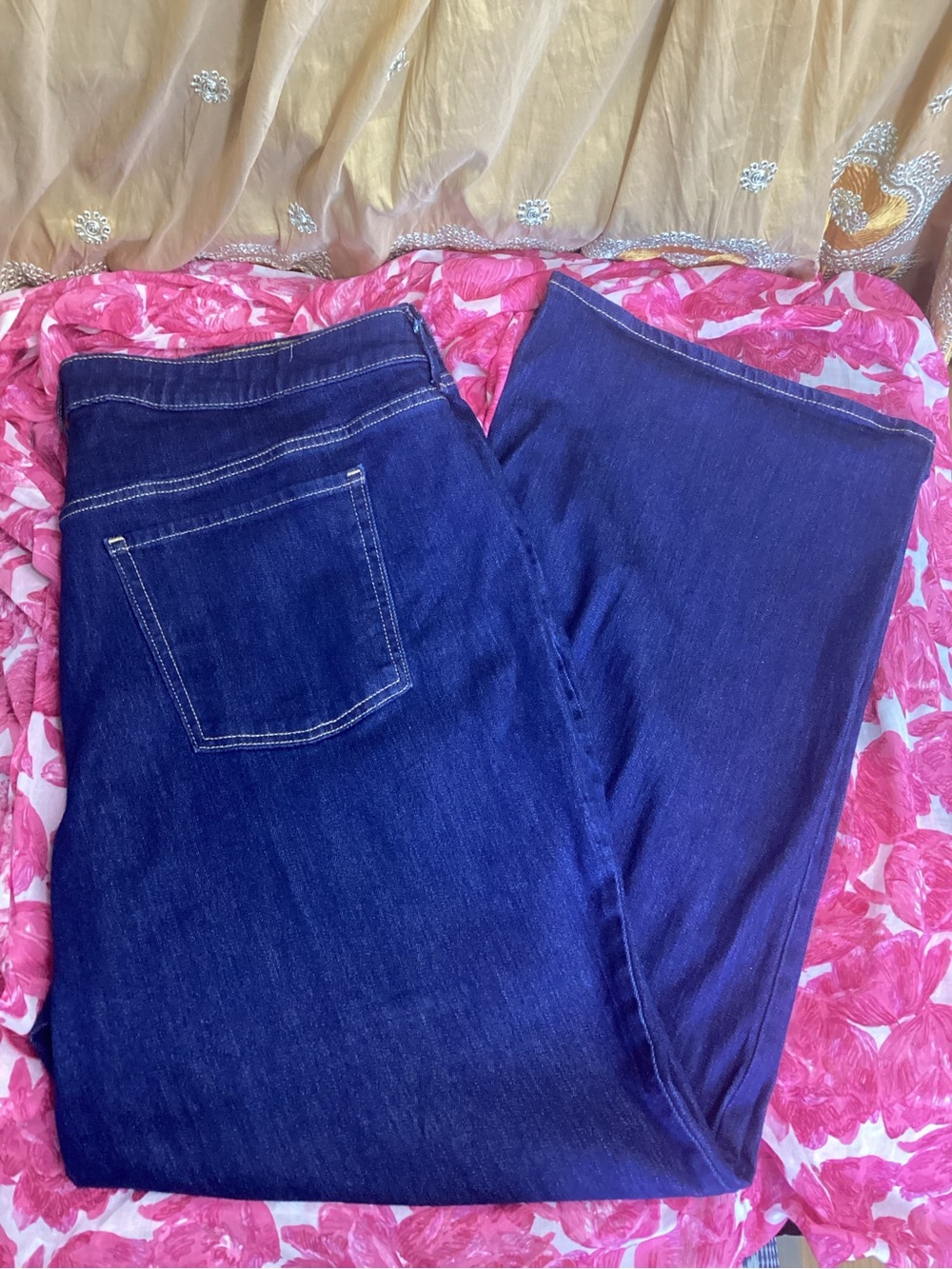 NWOT Old Navy Dark Blue WOW Wide Leg Flare Jeans 22/2X